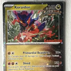 Pokemon TCG Koraidon Cosmo Holo GAMESTOP PROMO EXCLUSIVE Temporal Forces Sealed - Image 1