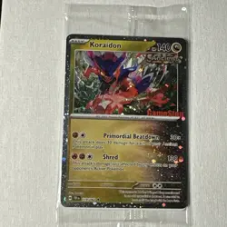 Pokemon TCG Koraidon Cosmo Holo GAMESTOP PROMO EXCLUSIVE Temporal Forces Sealed - Image 2