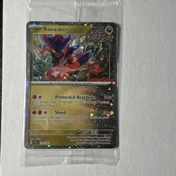 Pokemon TCG Koraidon Cosmo Holo GAMESTOP PROMO EXCLUSIVE Temporal Forces Sealed - Image 3