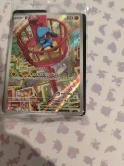 Pokemon Mega Evo Riolu 010 Black Star Promo Pokemon Center Stamp Sealed - Image 3