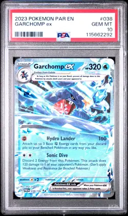 2023 Pokemon Paradox Rift Garchomp ex 38/182 PSA 10 Gem Mint - Image 1