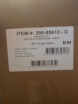 Pokemon Paldean Fates (SV4.5) Tech Sticker Collection Display Case 36 PACKS!! - Image 2