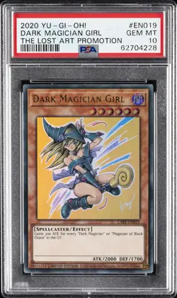 2020 YU-GI-OH! THE LOST ART PROMOTION #EN019 DARK MAGICIAN GIRL PSA 10 - Image 1