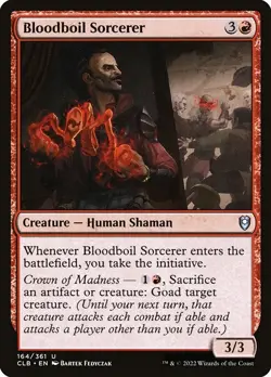 (2x FOIL) BLOODBOIL SORCERER - CL: Baldur's Gate - MTG Magic the Gathering Card - Image 1
