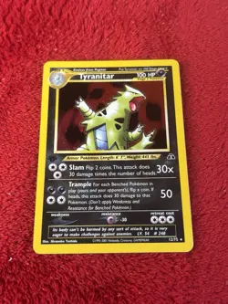 1st Edition Tyranitar 12/75 Neo Discovery Holo Wotc Pokemon Card Lp - - Image 1