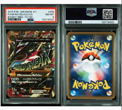 PSA8 Pokemon card M Rayquaza EX (Shiny Full Art) 98/98 XY - Ancient Origins Holo - Image 3