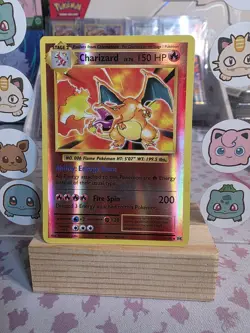 Pokemon TCG Charizard XY Reverse Holo Card Evolutions 11/108 LP-NM - Image 1