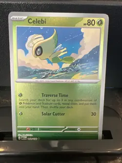 Pokemon TCG Celebi Card Reverse Holo Mega Evolutions #12 - Image 1