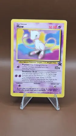 Pokemon TCG Mew 8 WOTC Black Star Promo Regular Card HP - Image 1