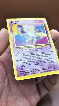 Pokemon TCG Mew 8 WOTC Black Star Promo Regular Card HP - Image 5