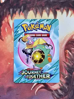 Journey Together Pokemon Build & Battle Prerelease Iono Trainer Tip Card ✨ - Image 1
