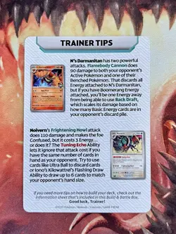 Journey Together Pokemon Build & Battle Prerelease Iono Trainer Tip Card ✨ - Image 3