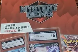 Pokemon Mystery Gems 1 CGC Graded Card & 1 Booster Pack 2025! New Sealed Box! - Image 5