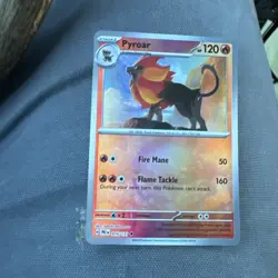 Pyroar 016/131 Poke Ball Holo Prismatic Evolutions Pokemon TCG Card NM - Image 1