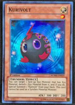Kurivolt 1996 1st Edition Super Rare Holo Yugioh Card NUMH-EN019 (NM) - Image 1