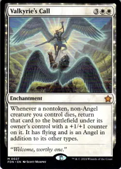 MTG Valkyrie's Call (27) | NM | Foundations {FDN} - Image 1