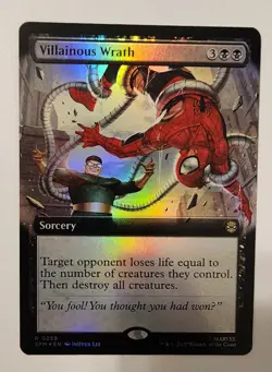 Mtg Spider-Man Villainous Wrath Extended Art NM Foil - Image 1