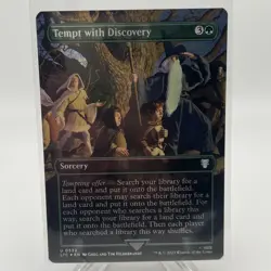 Tempt with Discovery NM Borderless Foil MTG Lord of the Rings LTC Unplayed Magic - Image 1