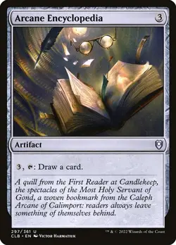 (4x FOIL) ARCANE ENCYCLOPEDIA - CL: Baldur's Gate - MTG Magic the Gathering Card - Image 1