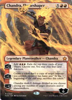 MTG Chandra, Flameshaper (Borderless) (360) | NM | Foundations {FDN} - Image 1