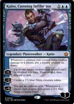 MTG Kaito, Cunning Infiltrator (44) | NM | Foundations {FDN} - Image 1