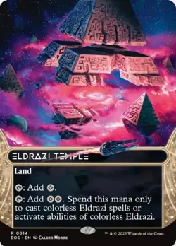 1 x Eldrazi Temple - Borderless - Edge of Eternities - Stellar Sights - LP - MTG - Image 1