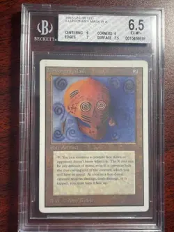 Magic MTG - Illusionary Mask - Unlimited - BGS 6.5 Graded EX-MT+! - Image 1