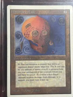 Magic MTG - Illusionary Mask - Unlimited - BGS 6.5 Graded EX-MT+! - Image 2