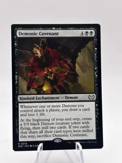 Demonic Covenant 0019 Commander: Duskmourn: House of Horror DSC MTG NM - Image 1
