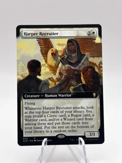 Harper Recruiter 609 Extended Art Battle for Baldur's Gate COB MTG NM - Image 1