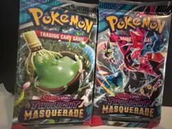 2X Pokemon TCG Twilight Masquerade Booster Packs - Brand New, Unweighed, Lot - Image 1
