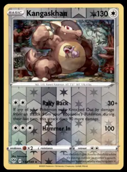 Pokemon TCG Kangaskhan Sword & Shield - Darkness Ablaze #133 Holo Reverse - Image 1