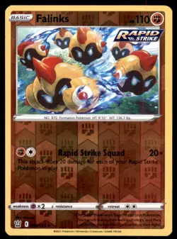 Pokemon TCG Falinks Sword & Shield - Battle Styles #83 Holo Reverse - Image 1