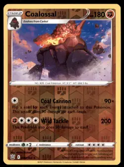 Pokemon TCG Coalossal Sword & Shield - Battle Styles #80 Holo Reverse - Image 1