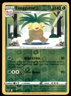Pokemon TCG Exeggutor Sword & Shield - Vivid Voltage #5 Holo Reverse - Image 1