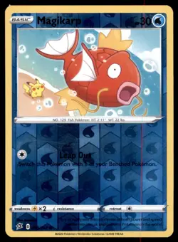 Pokemon TCG Magikarp Sword & Shield - Rebel Clash #39 Holo Reverse - Image 1