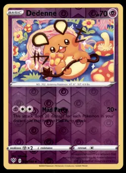 Pokemon TCG Dedenne Sword & Shield - Darkness Ablaze #78 Holo Reverse - Image 1