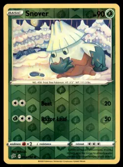Pokemon TCG Snover Sword & Shield - Rebel Clash #12 Holo Reverse - Image 1