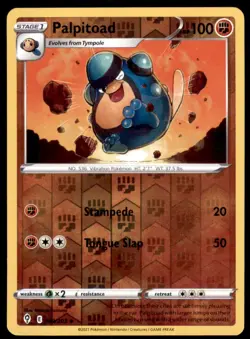Pokemon TCG Palpitoad Sword & Shield - Evolving Skies #89 Holo Reverse - Image 1