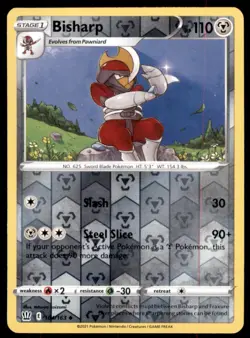 Pokemon TCG Bisharp Sword & Shield - Battle Styles #104 Holo Reverse - Image 1