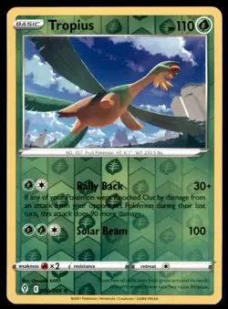 Pokemon TCG Tropius Sword & Shield - Evolving Skies #6 Holo Reverse - Image 1