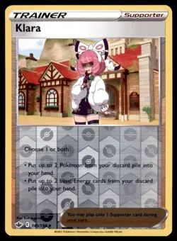 Pokemon TCG Klara Sword & Shield - Chilling Reign #145 Holo Reverse - Image 1