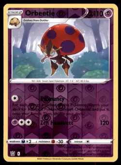 Pokemon TCG Orbeetle Sword & Shield - Battle Styles #65 Holo Reverse - Image 1