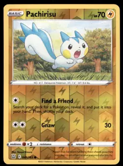 Pokemon TCG Pachirisu Sword & Shield - Battle Styles #49 Holo Reverse - Image 1