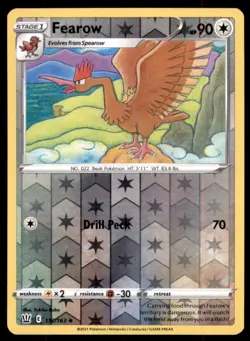 Pokemon TCG Fearow Sword & Shield - Battle Styles #112 Holo Reverse - Image 1