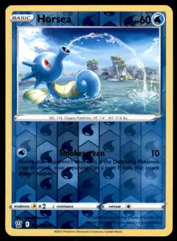Pokemon TCG Horsea Sword & Shield - Battle Styles #31 Holo Reverse - Image 1