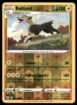 Pokemon TCG Boltund Sword & Shield - Battle Styles #53 Holo Reverse - Image 1