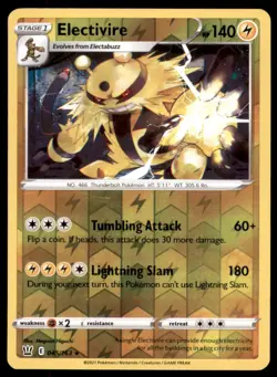 Pokemon TCG Electivire Sword & Shield - Battle Styles #45 Holo Reverse - Image 1