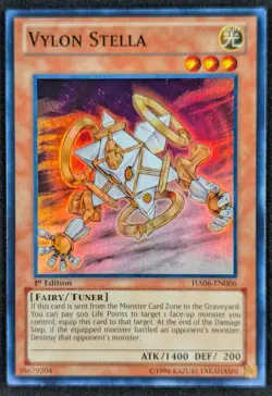 Vylon Stella 1996 1st Edition Super Rare Holo Yugioh Card HA06-EN006 (NM) - Image 1
