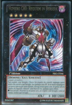 NUMERO C80: REQUIEM IN BERSERK • (Number) • Rara • PRIO IT046 • 1Ed • Yugioh! - Image 1